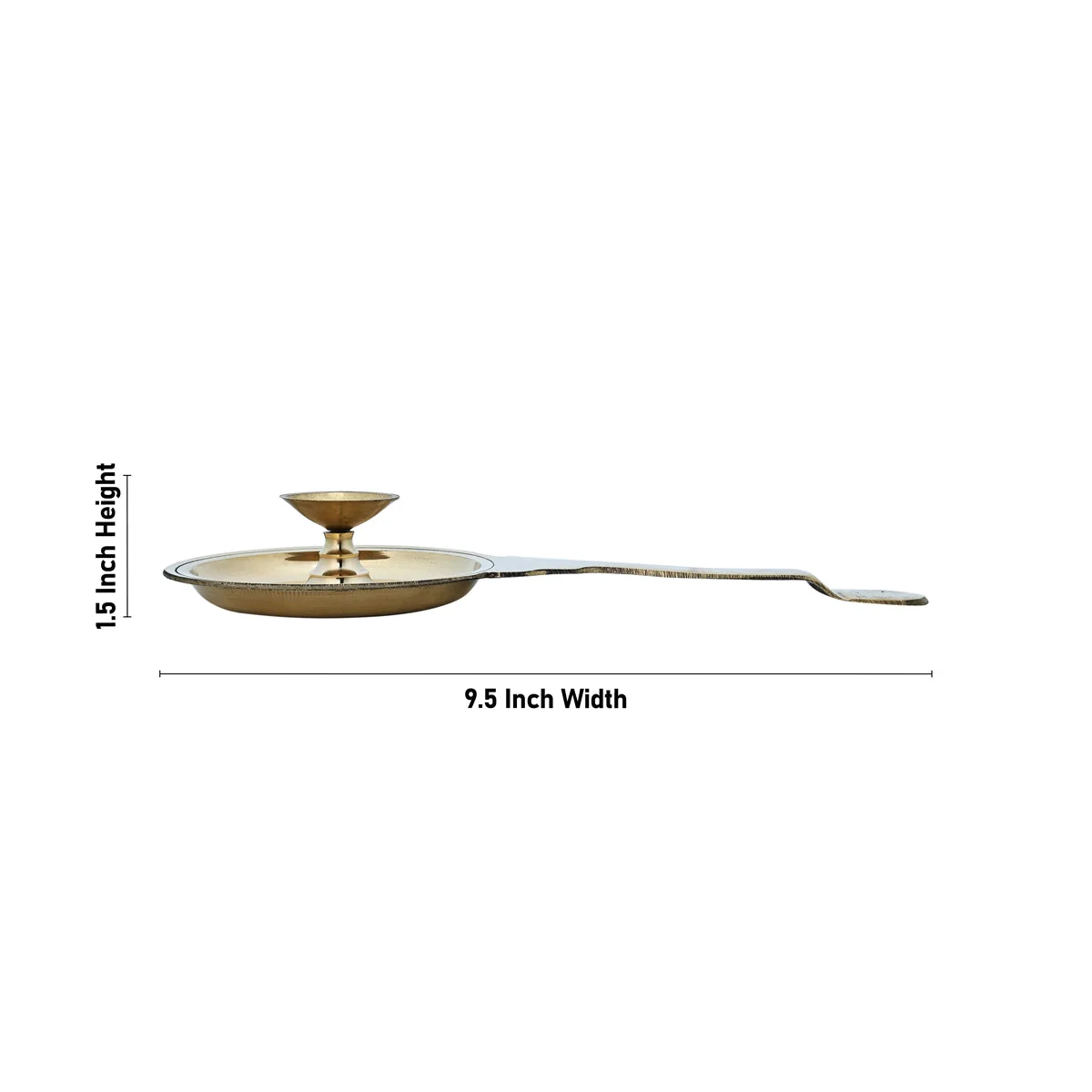 Brass Palghat Aarti - 1.5 x 9.5 Inches | Brass Aarti/ Arti Kapoor for Pooja/ 150 Gms Approx