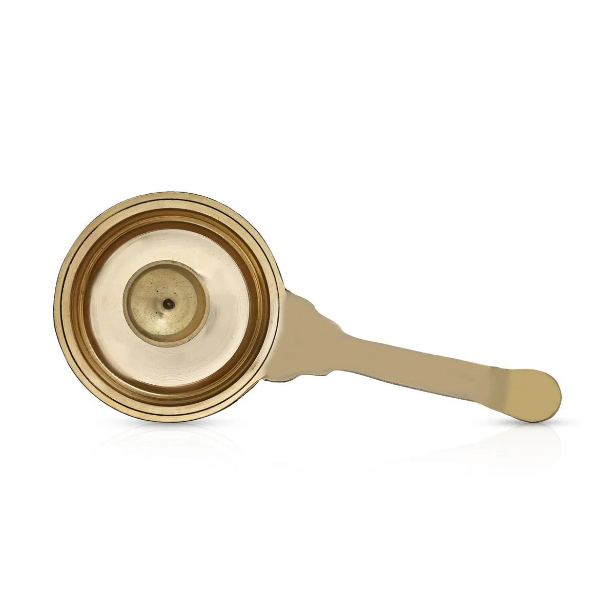 Brass Palghat Aarti - 1.5 x 9.5 Inches | Brass Aarti/ Arti Kapoor for Pooja/ 150 Gms Approx - Image 4