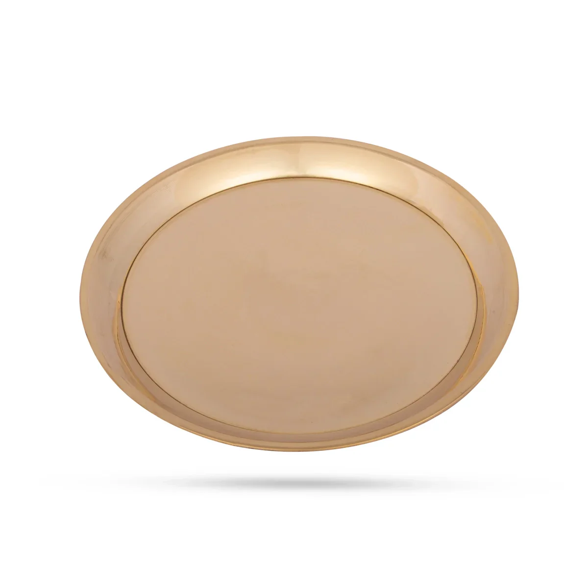 Brass Pin Tray - 6.25 Inches | Pooja Stand/ Brass Plate/ Asan for Deity/ 240 Gms Approx - Image 3