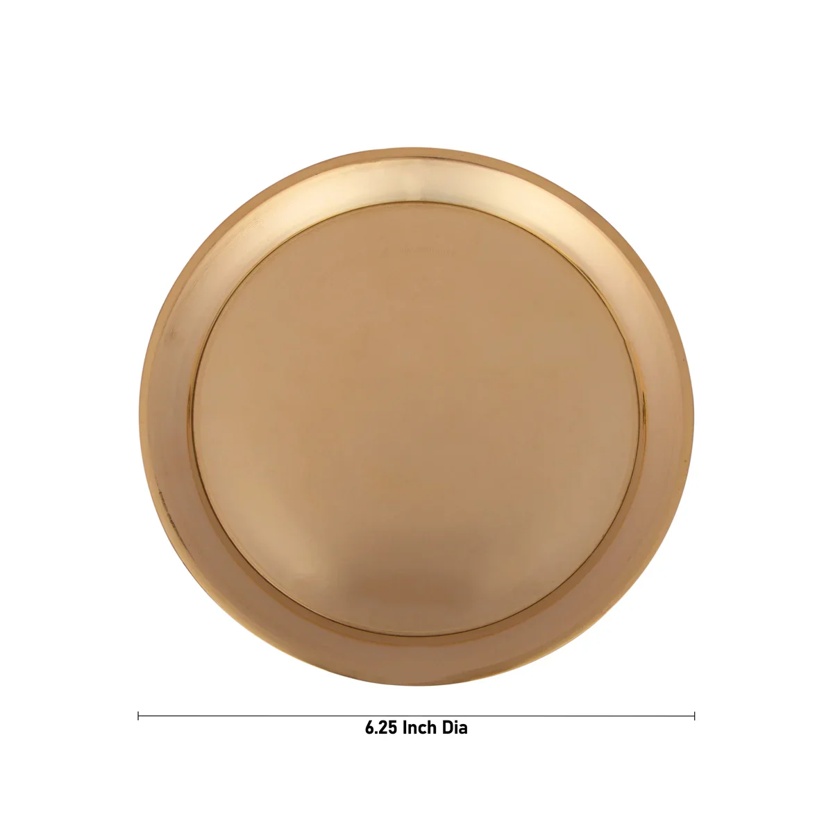 Brass Pin Tray - 6.25 Inches | Pooja Stand/ Brass Plate/ Asan for Deity/ 240 Gms Approx - Image 4