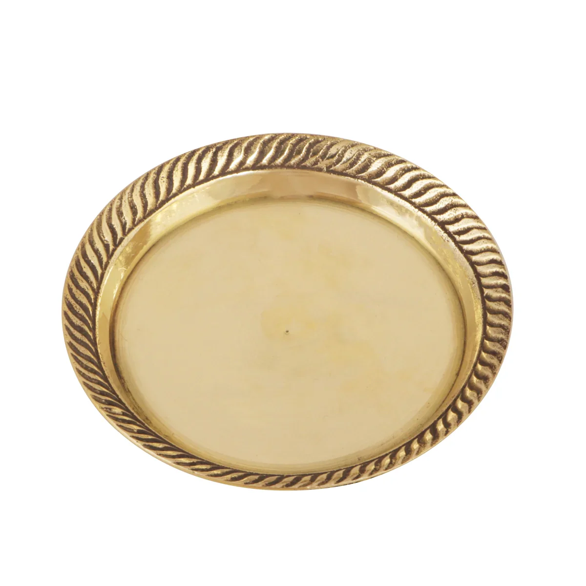 Brass Pin Tray with Base - 1 x 3.25 Inches | Mukkali/ Pooja Stand for Deity/ 90 Gms Approx - Image 3