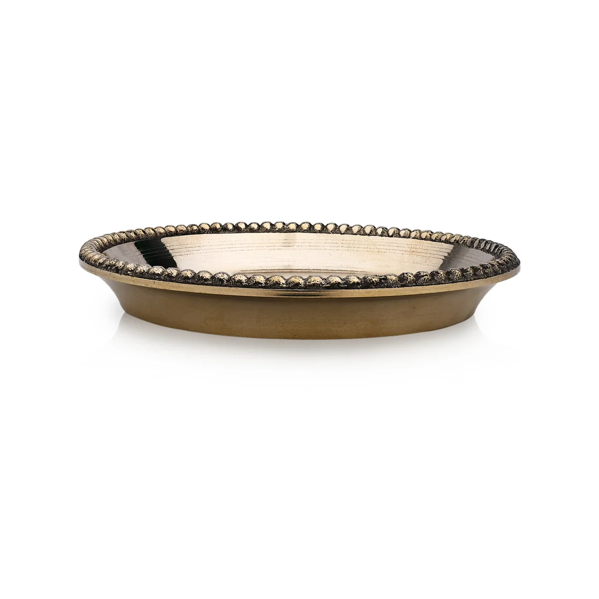 Brass Plate - 0.5 X 3.25 Inches | Thali Plate/ Pooja Plate/ Pooja Thali For Ritual Offerings And Daily Pooja