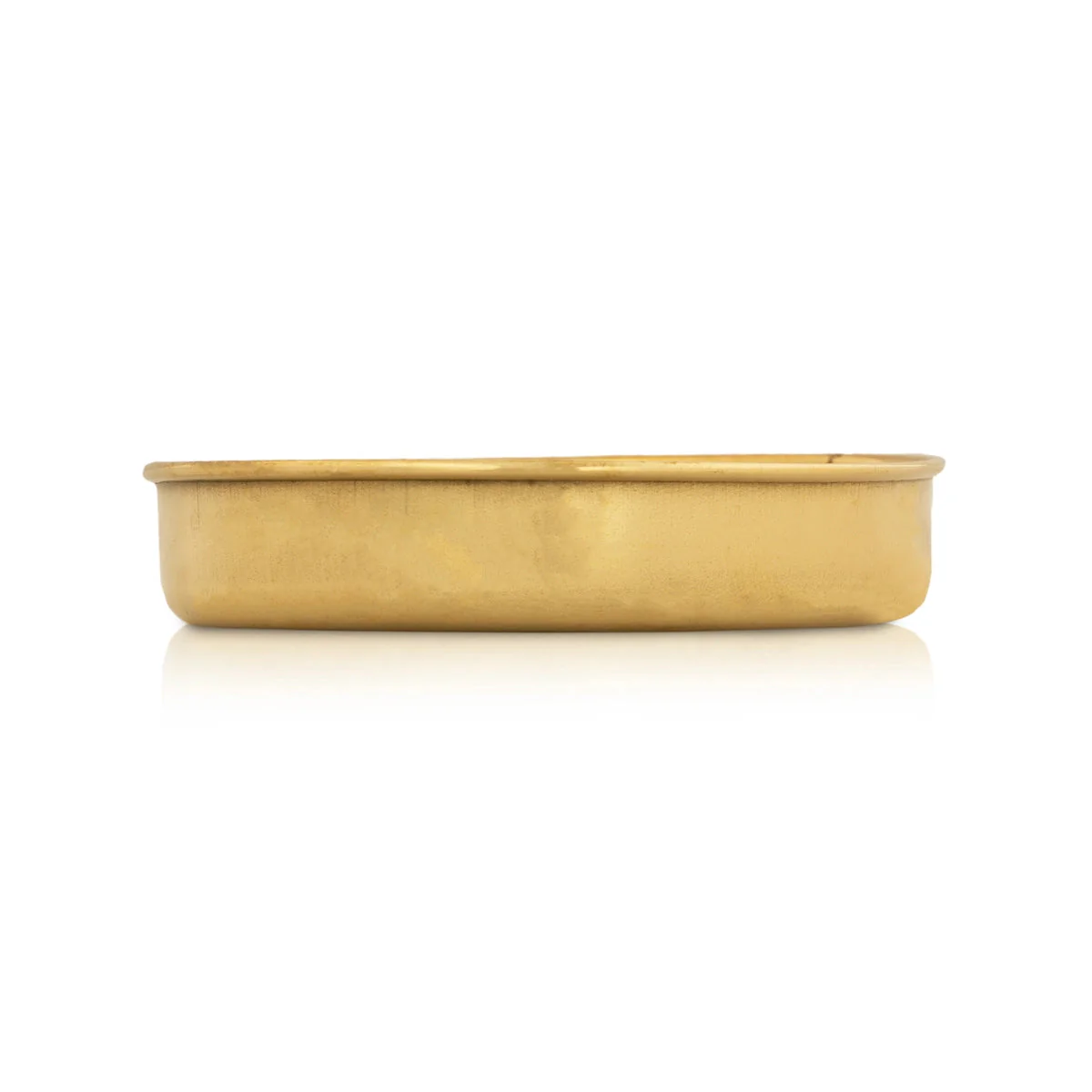 Brass Plate - 0.5 x 3.5 Inches | Small Plate/ Pooja Thali Plate/ Pooja Plate for Home - Image 2