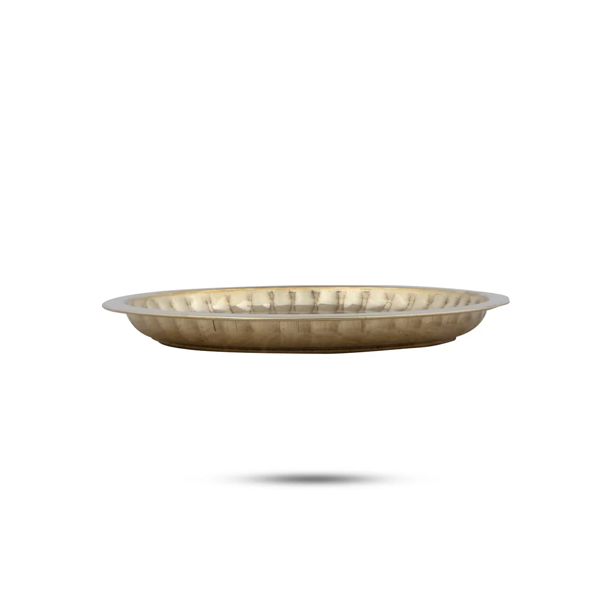 Brass Plate - 0.5 x 6.5 Inches | Small Plate/ Pooja Thali Plate/ Sargam Design Pooja Plate for Home - Image 3
