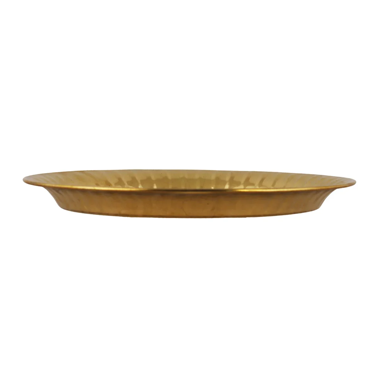 Brass Plate - 10 Inches | Pooja Plate/ Nagas Beading Design Thali Plate for Home/ 260 Gms Approx - Image 3