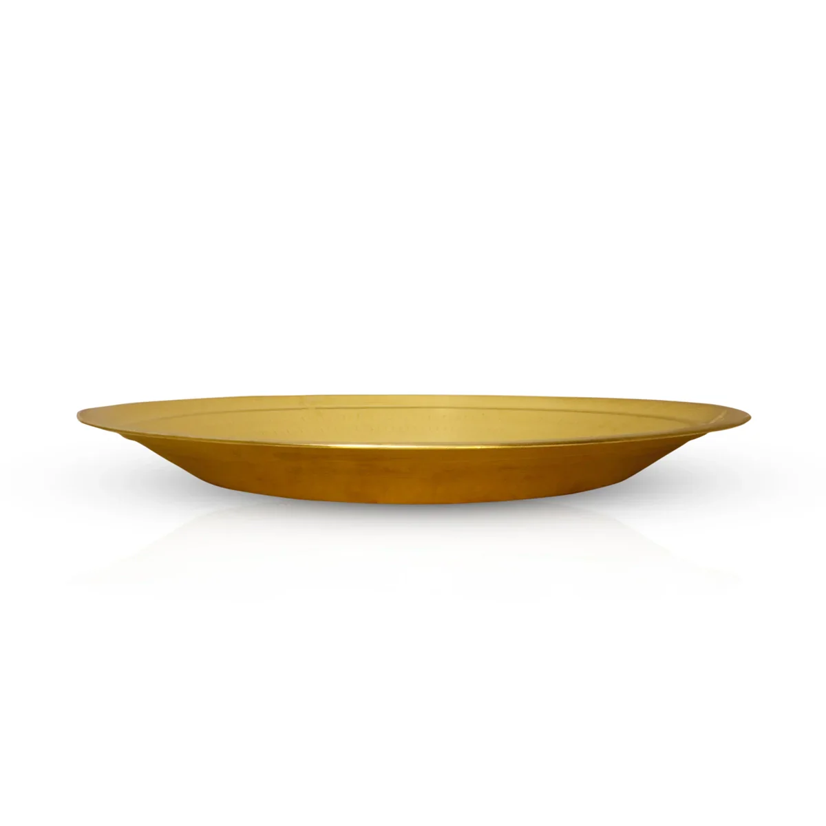 Brass Plate - 16 Inches | Pottu Prath/ Thali Plate for Pooja/ 625 Gms Approx - Image 2