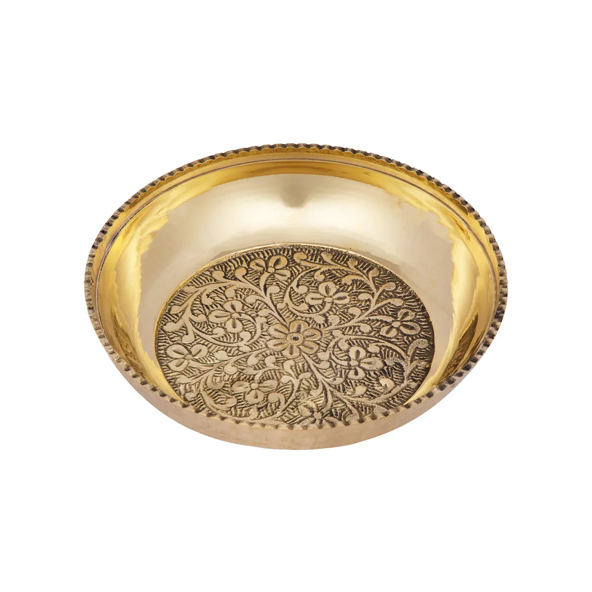 Brass Plate - 4.25 Inches | Thali Plate/ Pooja Plate for Home/ 140 Gms Approx - Image 2
