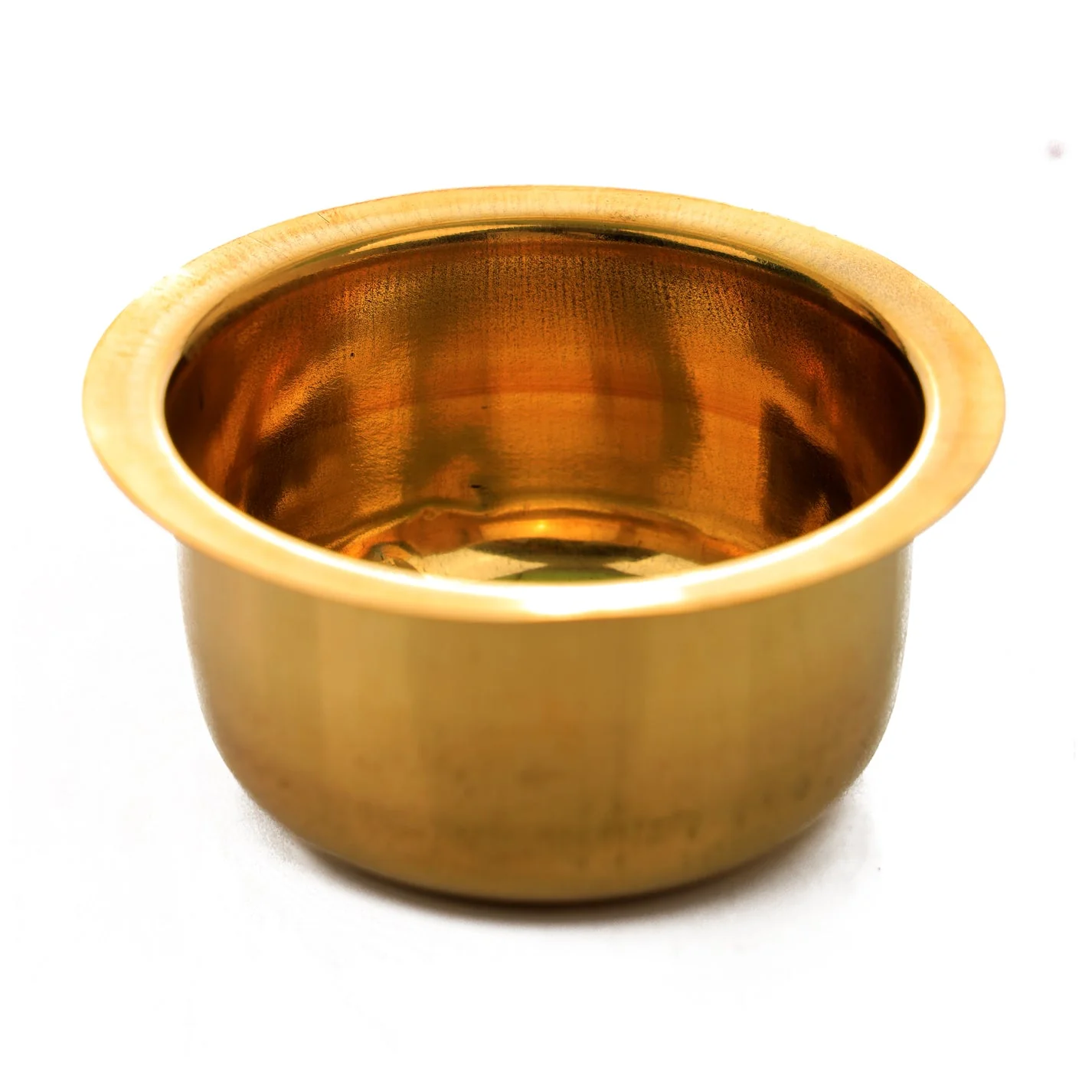 Brass Bowl - 2 x 4 Inches | Brass Cup/ Brass Vessel/ Pooja Cup for Home - Image 2