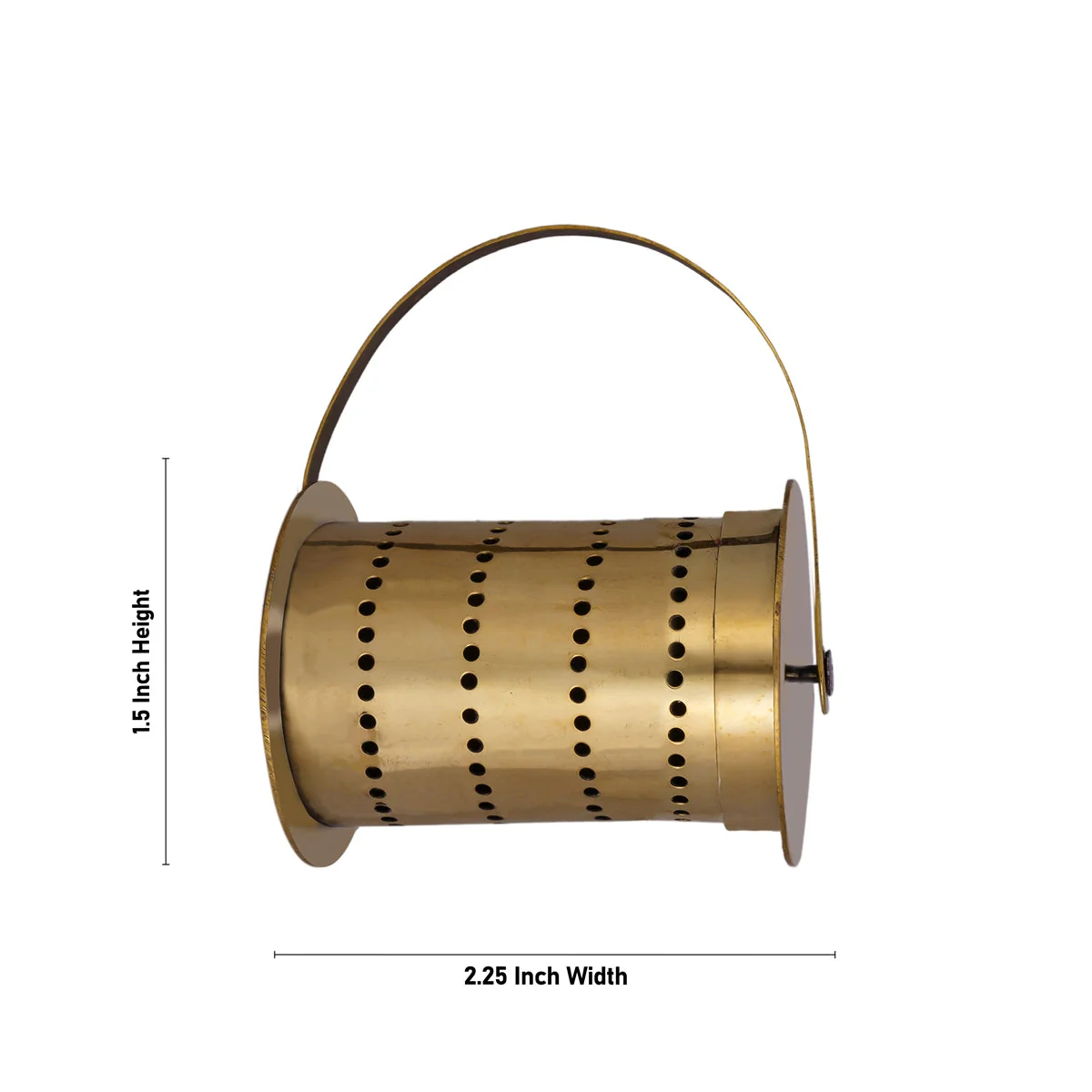 Brass Rangoli Roller - 1.5 x 2.25 Inches | 4 Line Kolam Roller/ Muggu Roller for Home Decor - Image 2