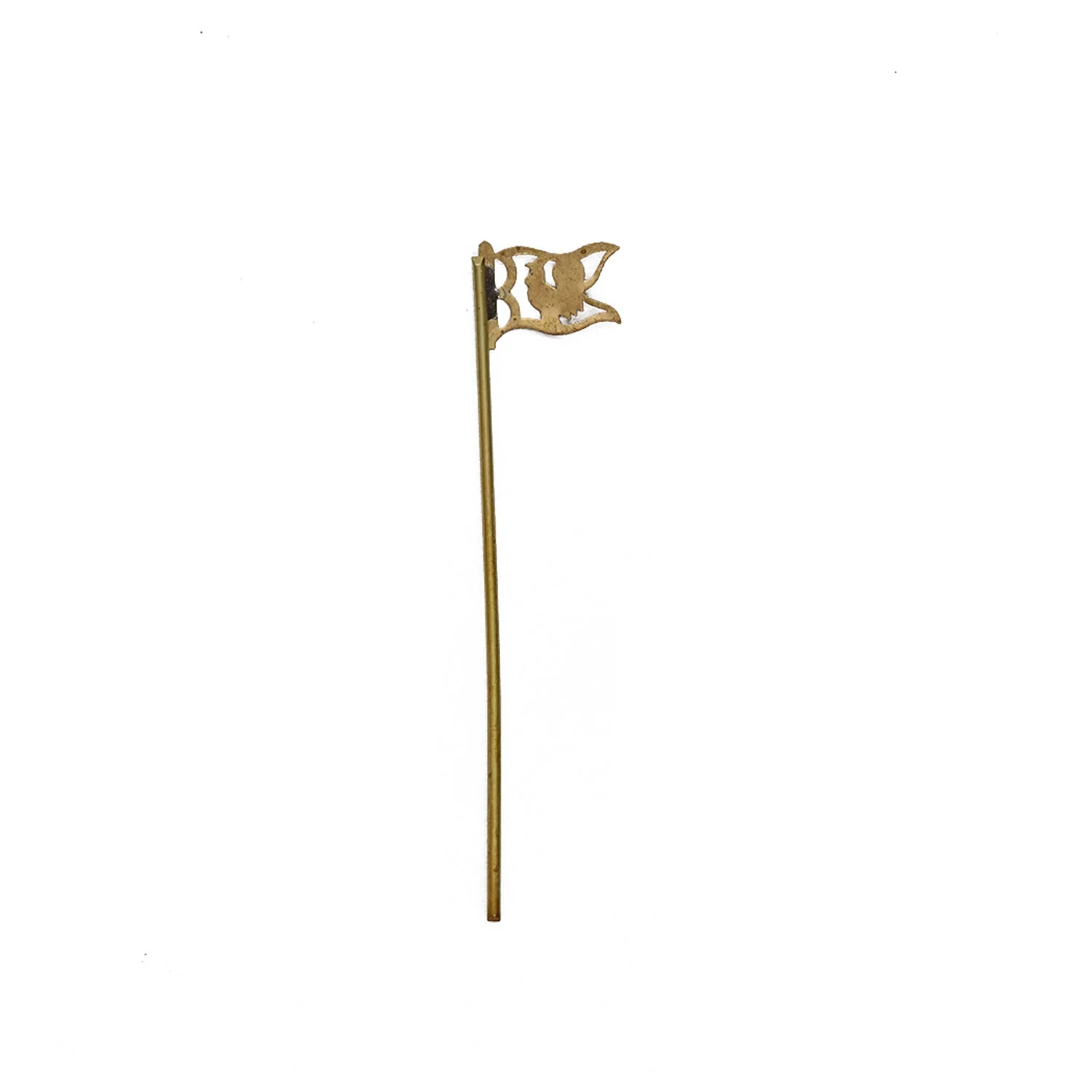 Brass Seval Kodi - 3.25 X 0.5 Inches | Seval Flag/ Seval Kodi Flag/ Murugan Seval Kodi For Worship - Image 2