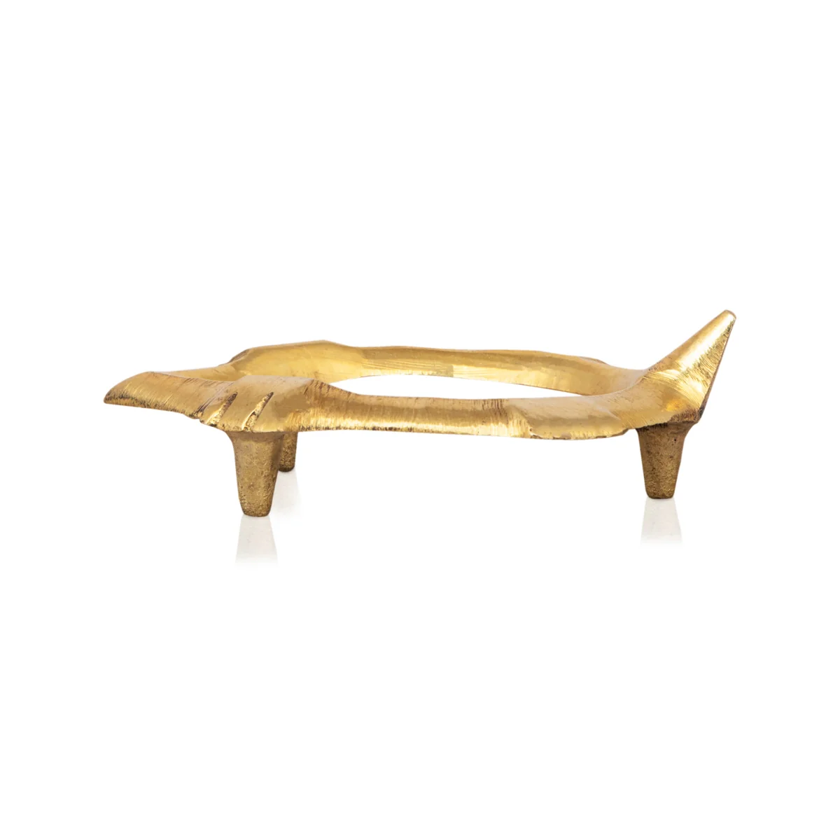 Brass Shankh Stand - 0.5 x 2.5 Inches | Dakshinavarti Shankh Stand/ Shankh Holder for Pooja/ 30 Gms Approx - Image 3