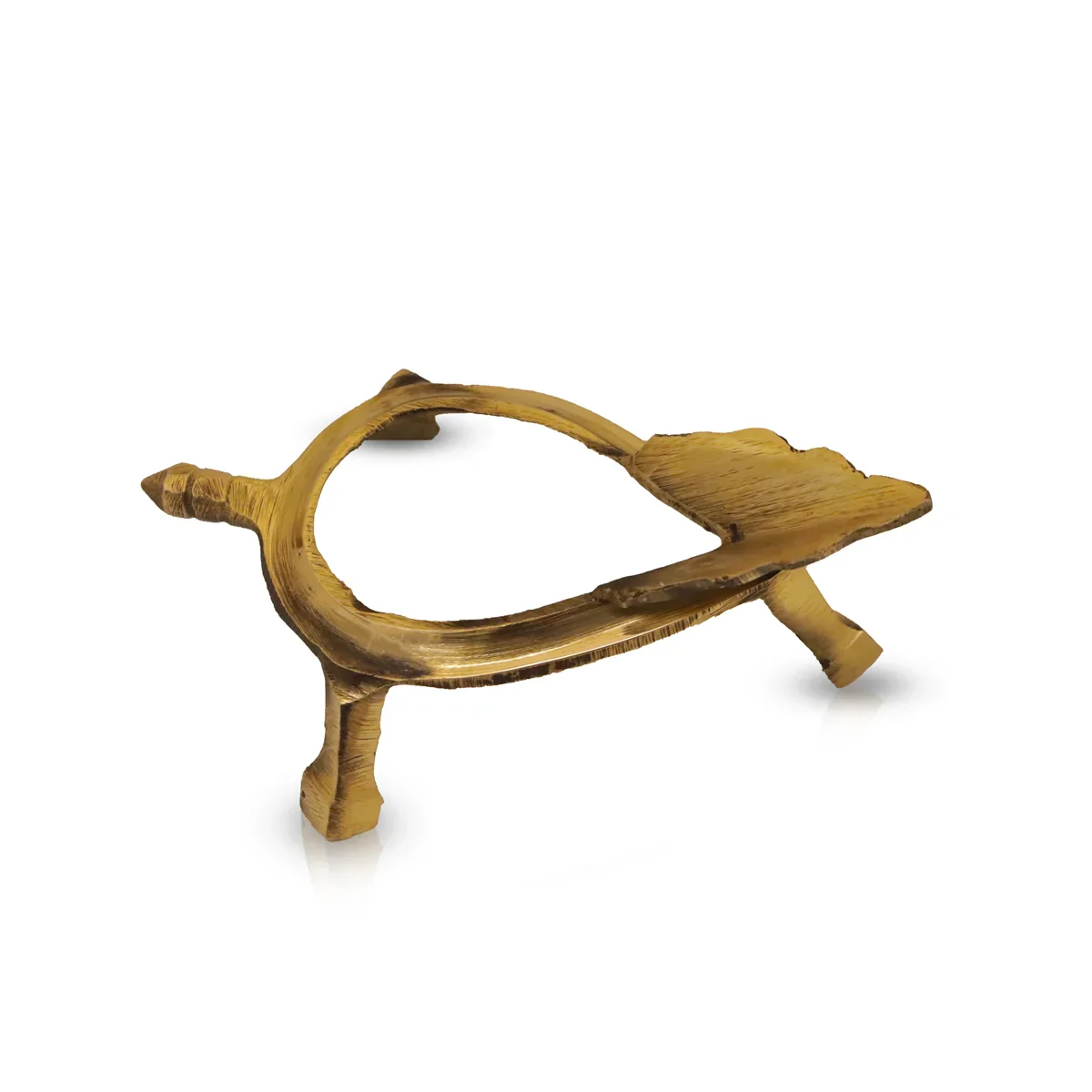 Brass Shankh Stand - 2.65 x 6.5 Inches | Shankh Rakhne ka Stand/ Shankh Holder for Puja/ 165 Gms Approx