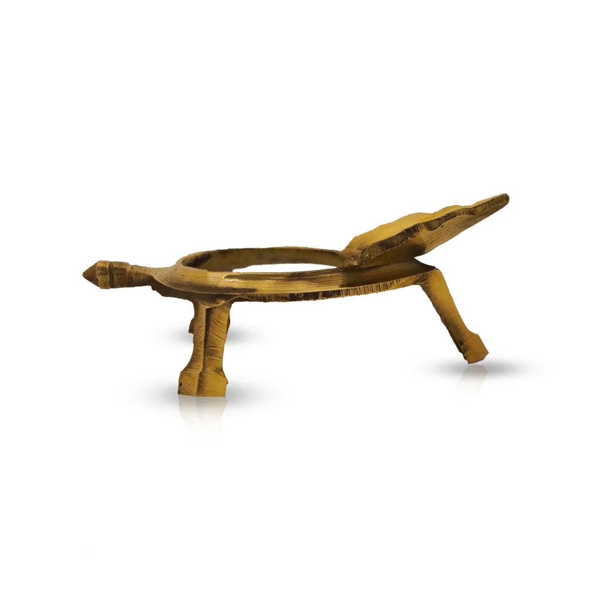 Brass Shankh Stand - 2.65 x 6.5 Inches | Shankh Rakhne ka Stand/ Shankh Holder for Puja/ 165 Gms Approx - Image 2