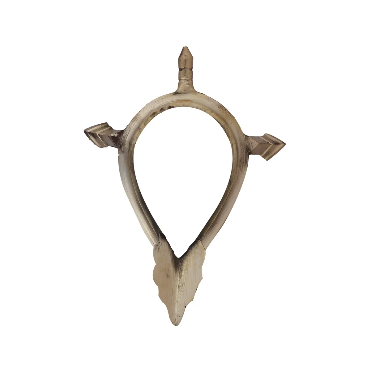 Brass Shankh Stand - 9 x 5 Inches | Shankh Rakhne ka Stand/ Shankh Holder for Pooja/ 240 Gms Approx - Image 3
