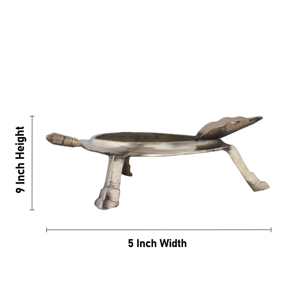 Brass Shankh Stand - 9 x 5 Inches | Shankh Rakhne ka Stand/ Shankh Holder for Pooja/ 240 Gms Approx - Image 4