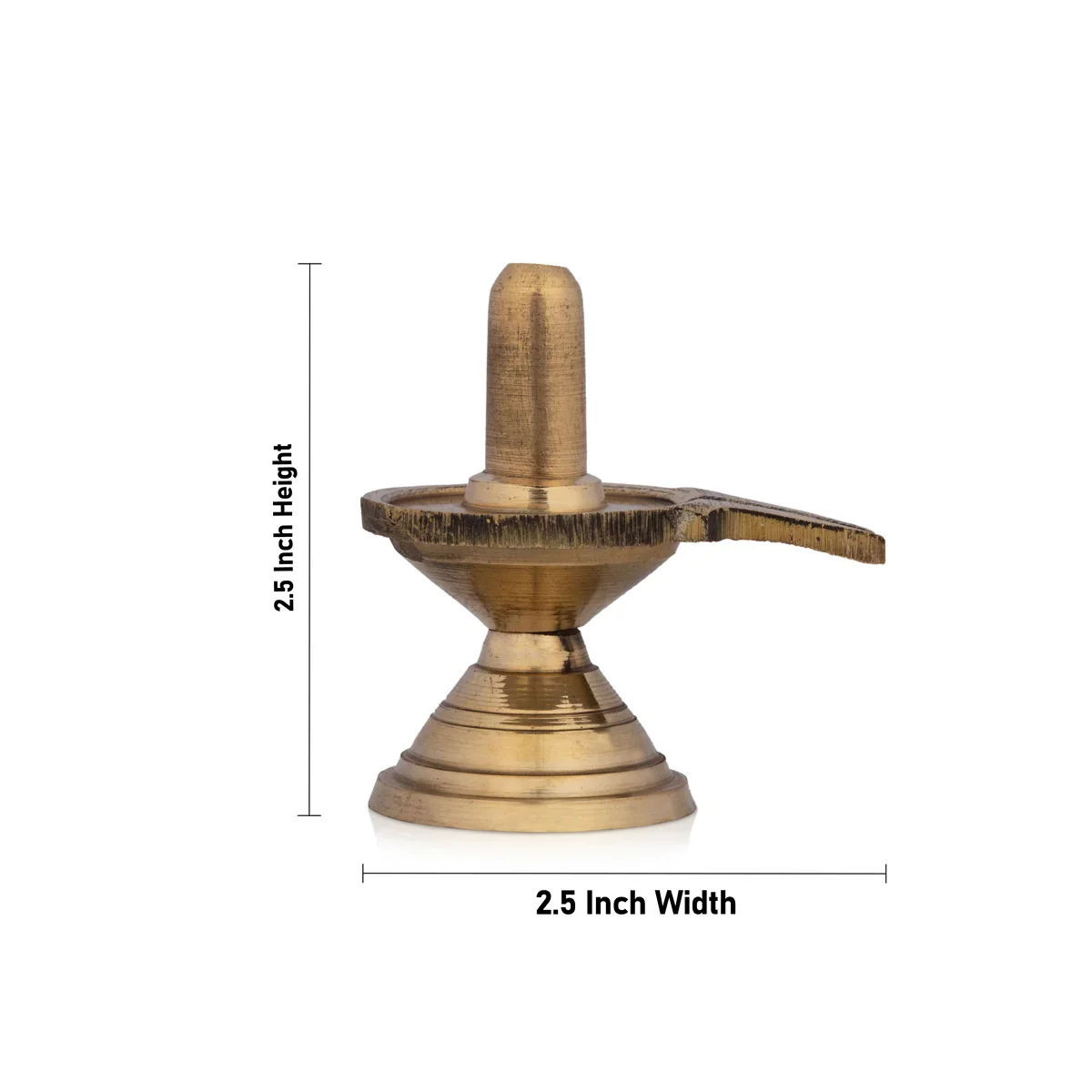 Brass Shiv Ling Idol - 2.5 Inches | Shiva Lingam Statue for Pooja/ 80 Gms Approx - Image 4