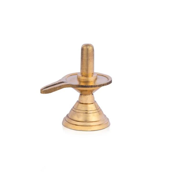 Shivling Idol - 2 x 2 Inches | Brass Idol/ Shiv Ling Murti/ Shiva Lingam Statue for Pooja - Image 4