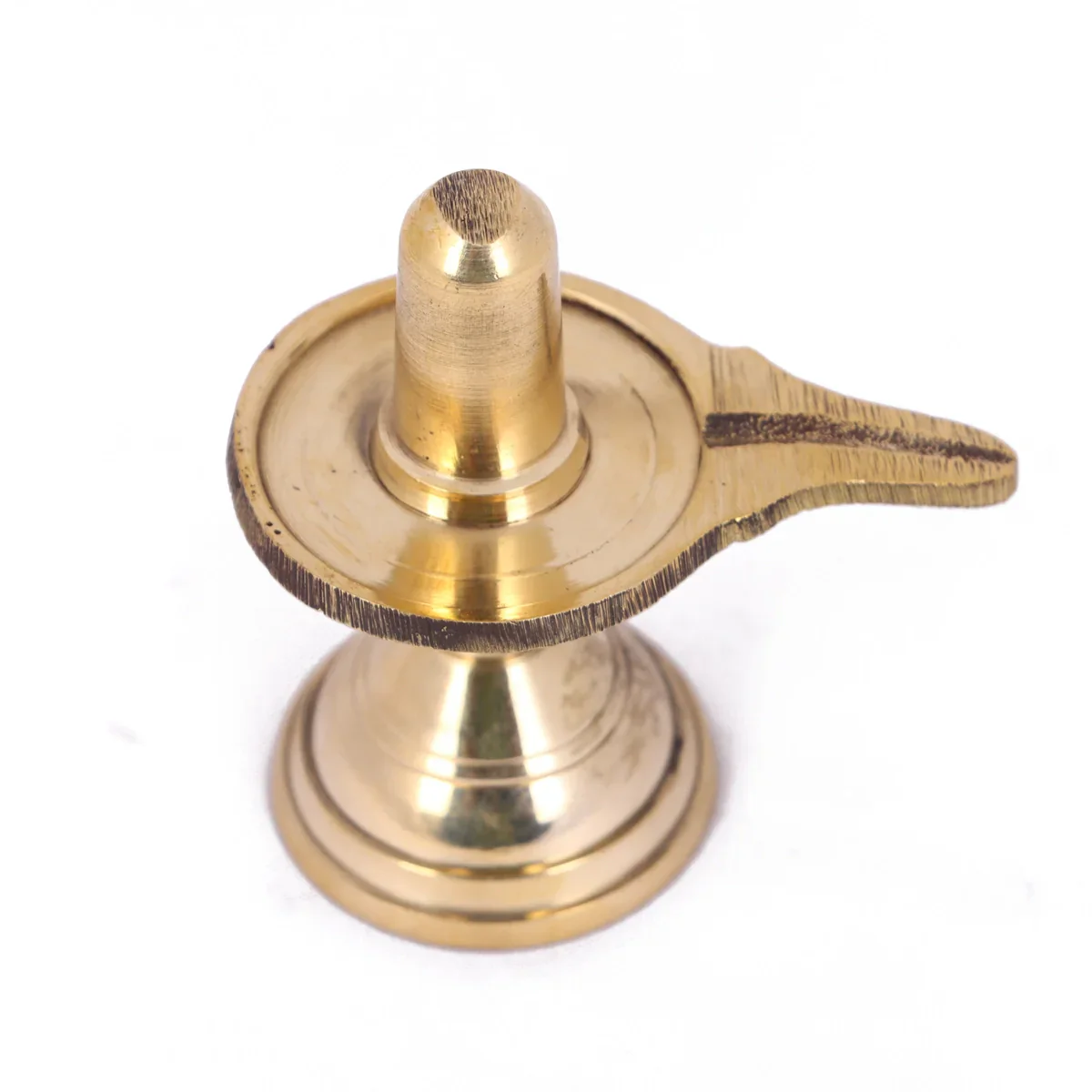 Brass Shivling Idol - 2.75 Inches | Shiva Lingam Statue for Puja/ 110 Gms Approx - Image 2