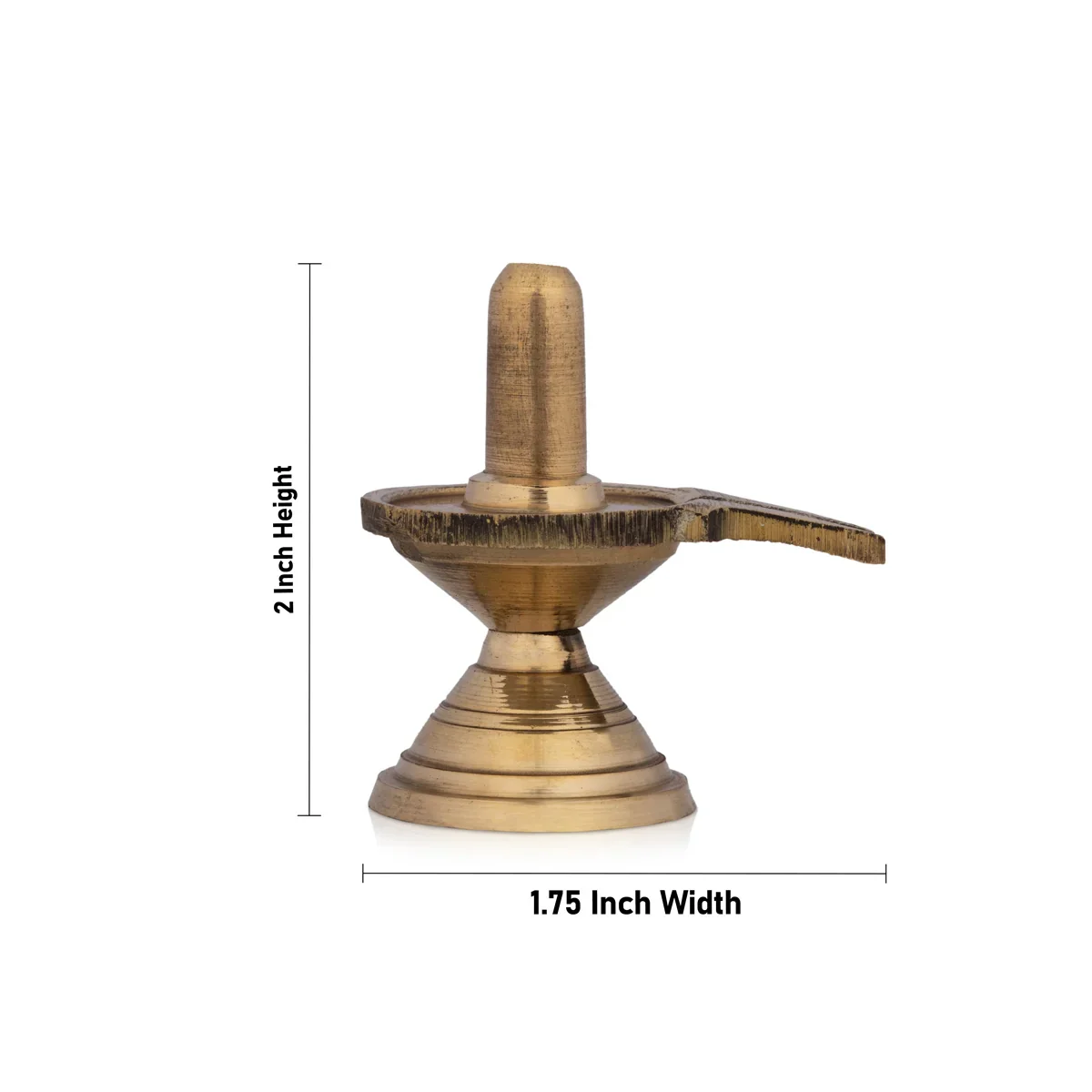 Brass Shivling Idol - 2 x 1.75 Inches | Shiva Lingam Statue for Pooja/ 45 Gms Approx - Image 4