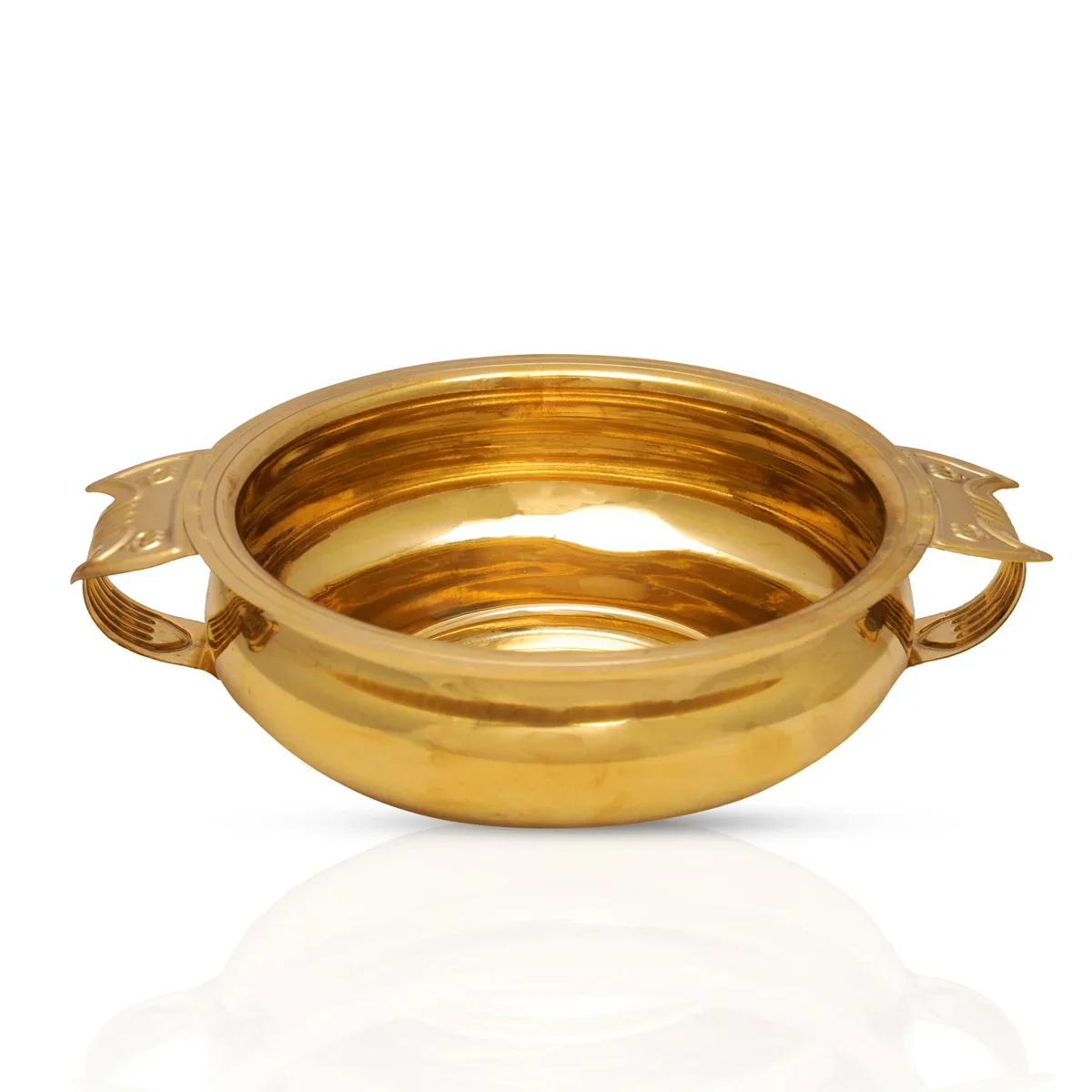 Brass Uruli - 2.5 x 6.5 Inches | Urli/ Flower Pot for Home/ 140 Gms Approx - Image 3