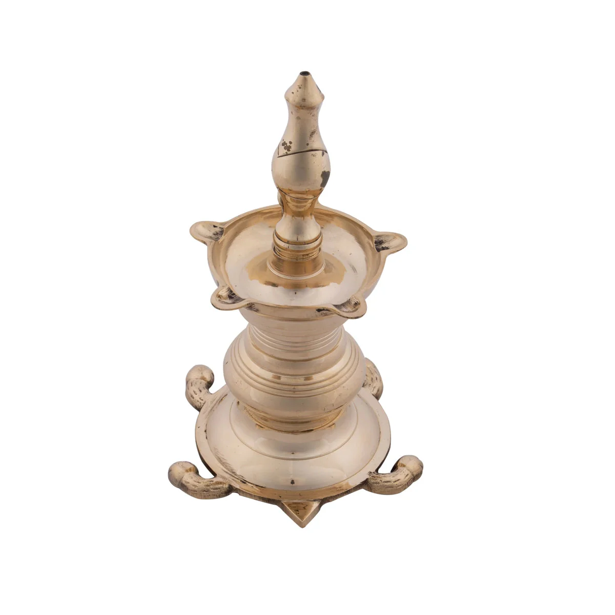 Brass Vastu Deep - 8.5 x 5 Inches | Brass Vilakku/ Brass Lamp for Pooja - Image 2