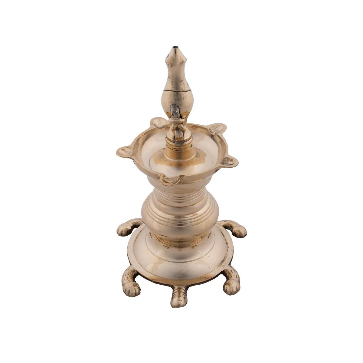 Brass Vastu Deep - 8.5 x 5 Inches | Brass Vilakku/ Brass Lamp for Pooja - Image 3