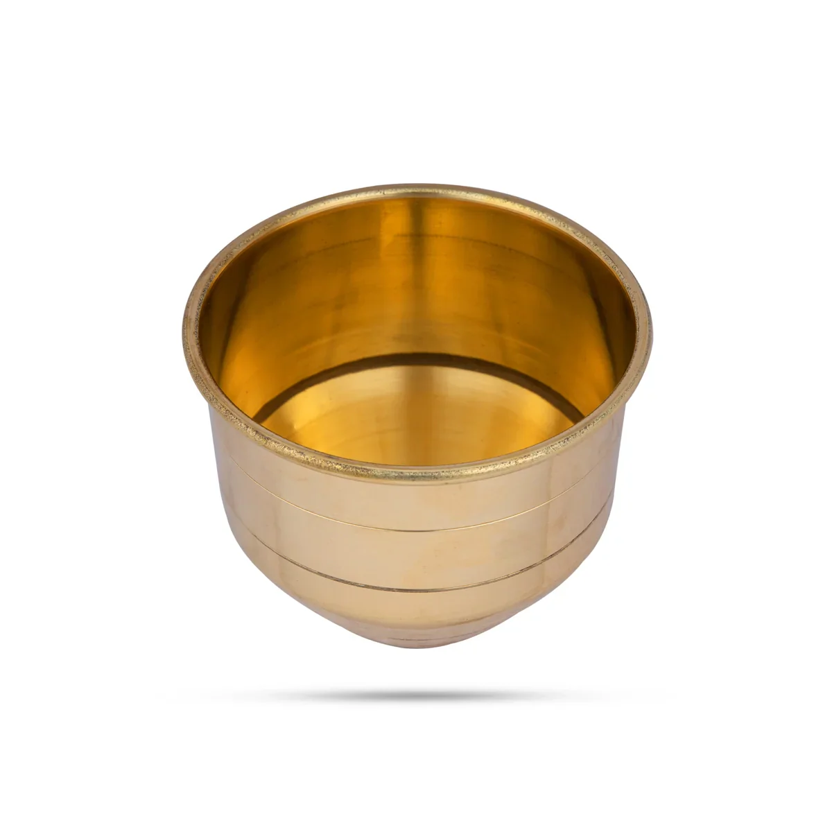 Brass Vattil - 3.25 x 3.75 Inches | Brass Vessel/ Puja Patra/ Brass Bowl for Pooja/ 165 Gms Approx - Image 2