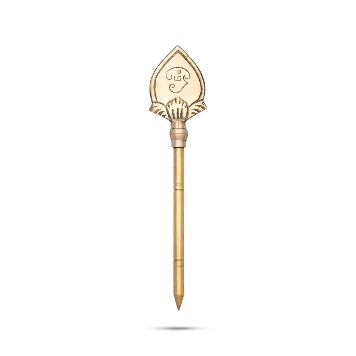 Brass Vel - 6 x 1.5 Inches | Brass Astra/ Murugan Vel for Deity