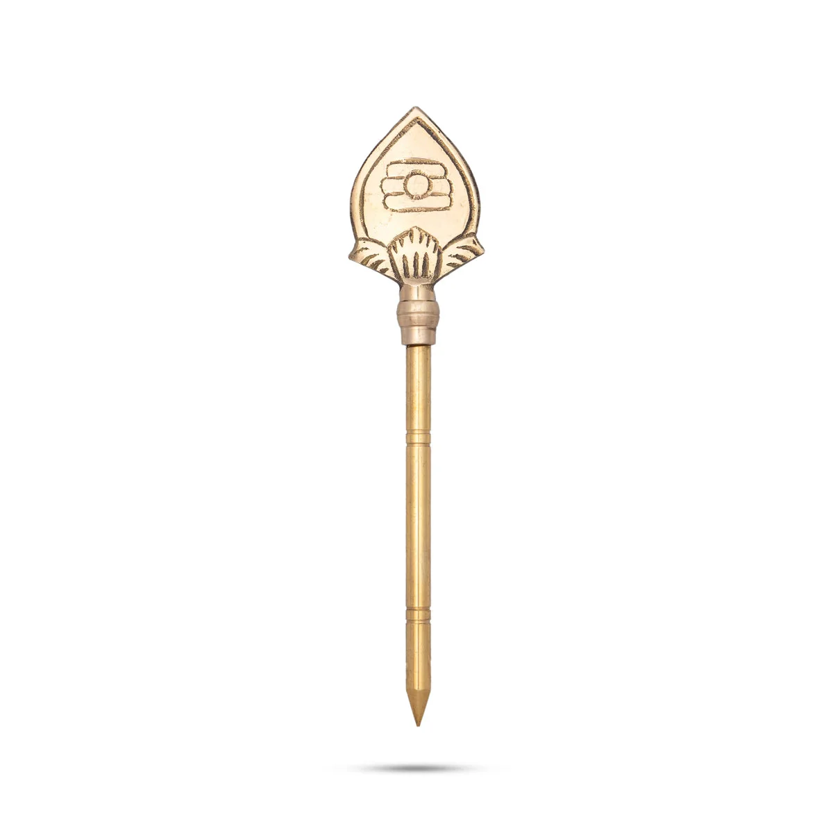 Brass Vel - 6 x 1.5 Inches | Brass Astra/ Murugan Vel for Deity - Image 2