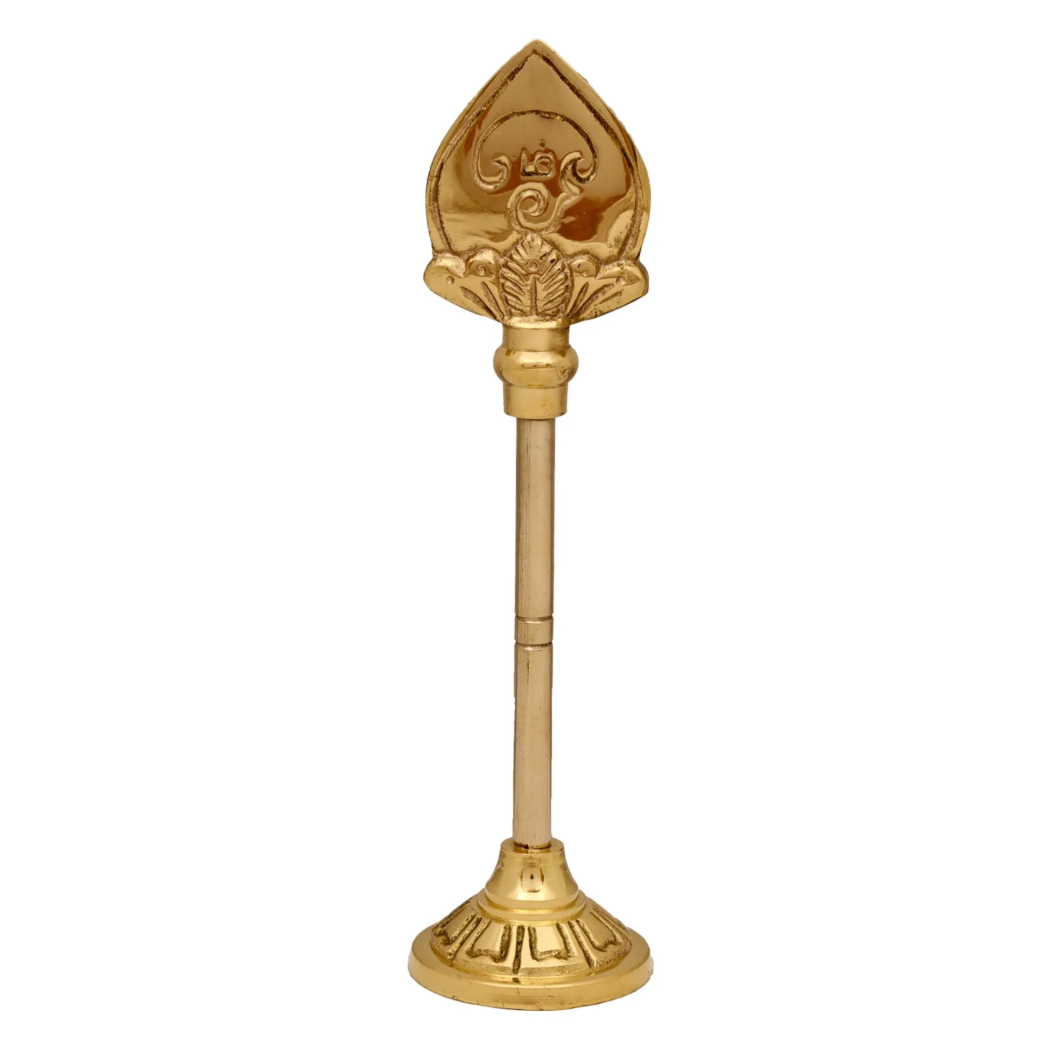 Brass Vel With Base - 6 x 1.5 Inches | Murugan Vel/ Brass Astras/ Lord Muruga Vel for Pooja - Image 2