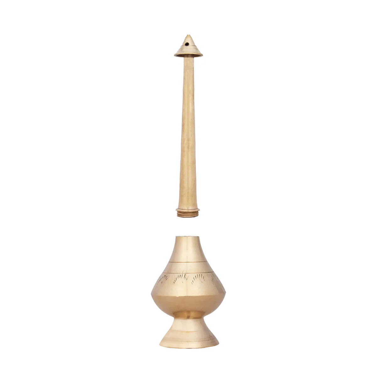 Brass Water Sprinkler - 8 x 2.5 Inches | Brass Sprinkler for Home - Image 3
