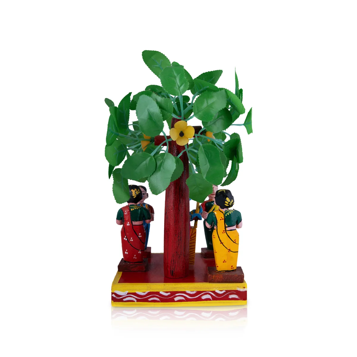 Brindhavanam Wooden Golu Bommai Set - 13 x 6.5 Inches | Giri Golu Doll/ Navaratri Golu Bomma/ Gombe/ Bommai - Image 4