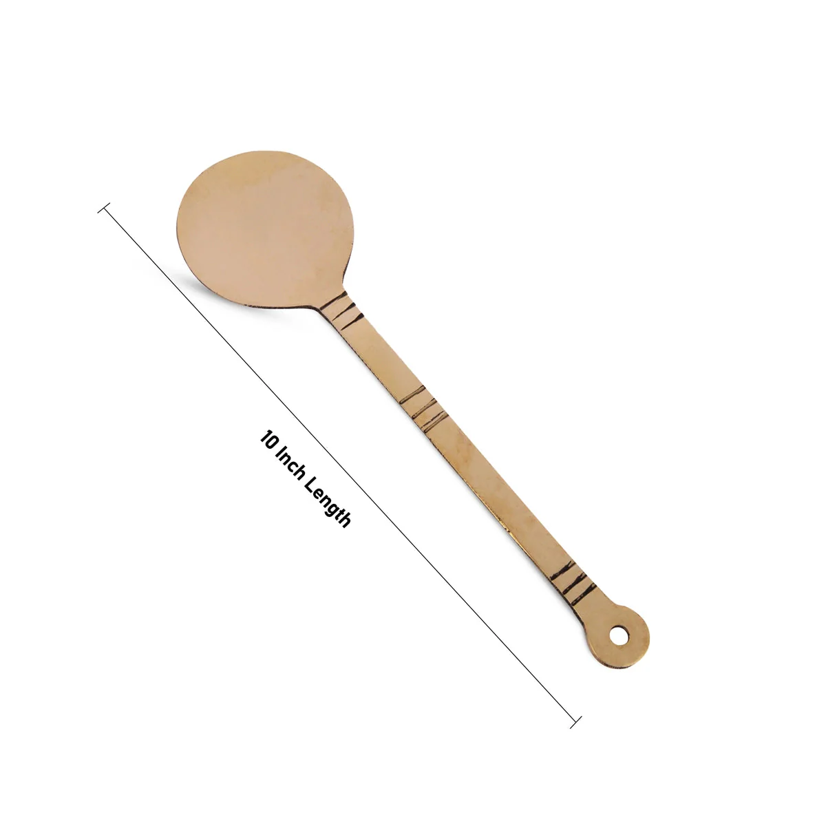 Bronze Karandi - 10 Inches | Vengala Karandi/ Bronze Ladle/ Cooking Spoon For Traditional Cooking & Pongal - Image 3