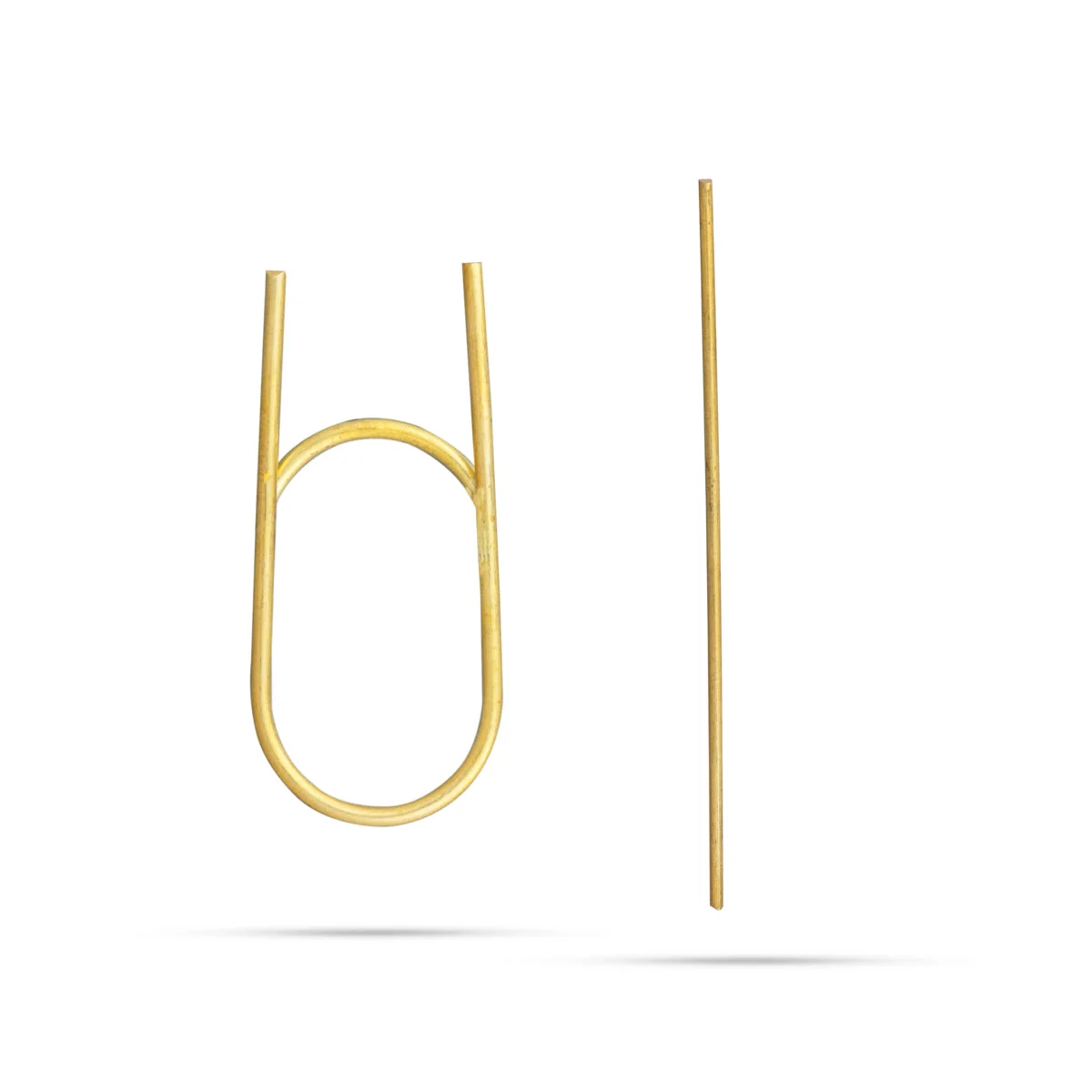 Namam Stick - 2.5 x 0.75 Inches | Brass Namam Kambi for Tilak/ 5 Gms Approx - Image 2