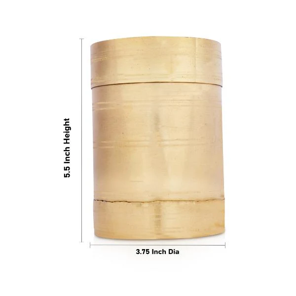 Brass Para - 5.5 x 3.75 Inches | Brass Padi/ Idangazhi/ Changazhi/ Kerala Nirapara for Home/ 375 Gms Approx - Image 3