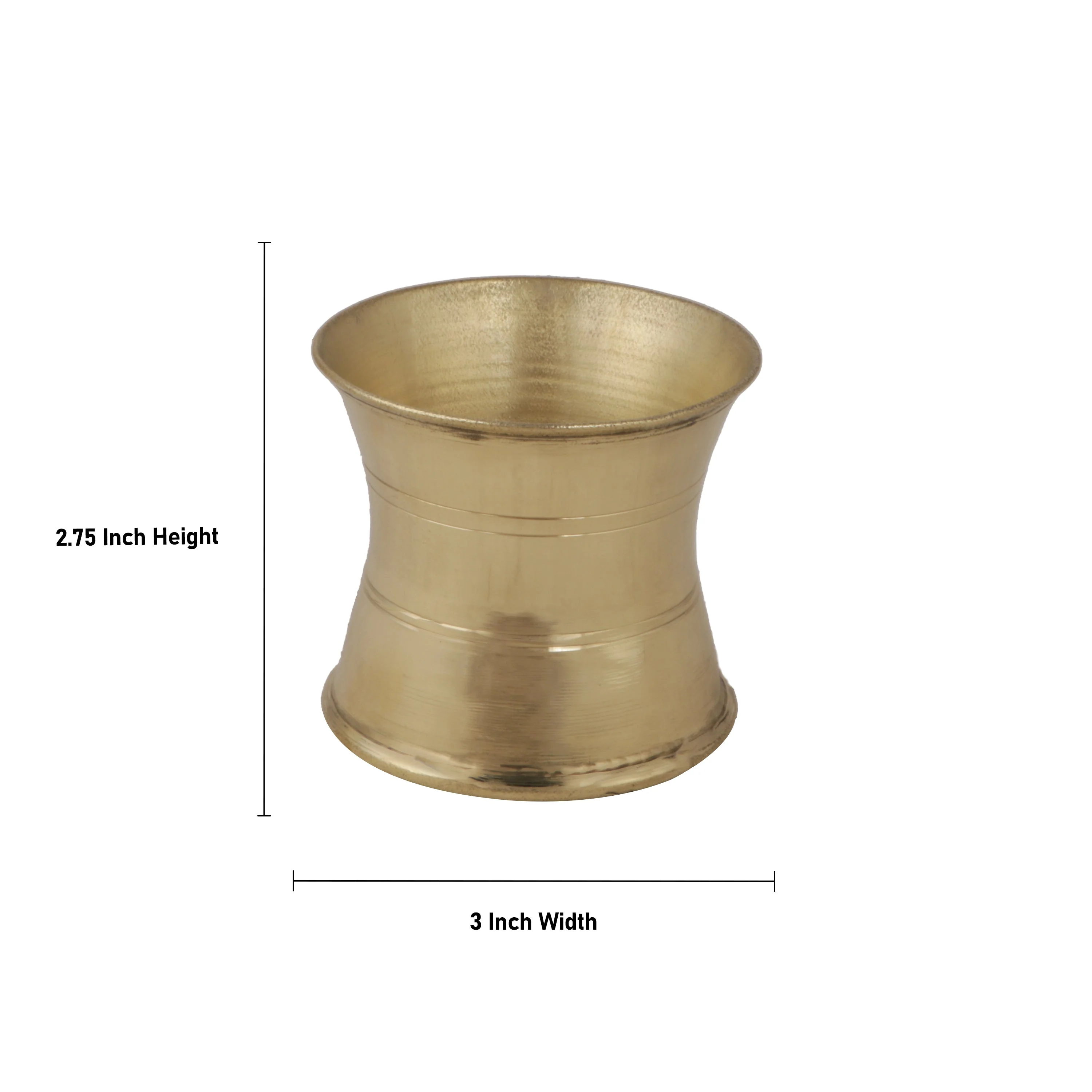 Brass Panchapatra - 2.75 Inch | Pancha Patra/ Panch Patra/ Panchapatram for Pooja - Image 3