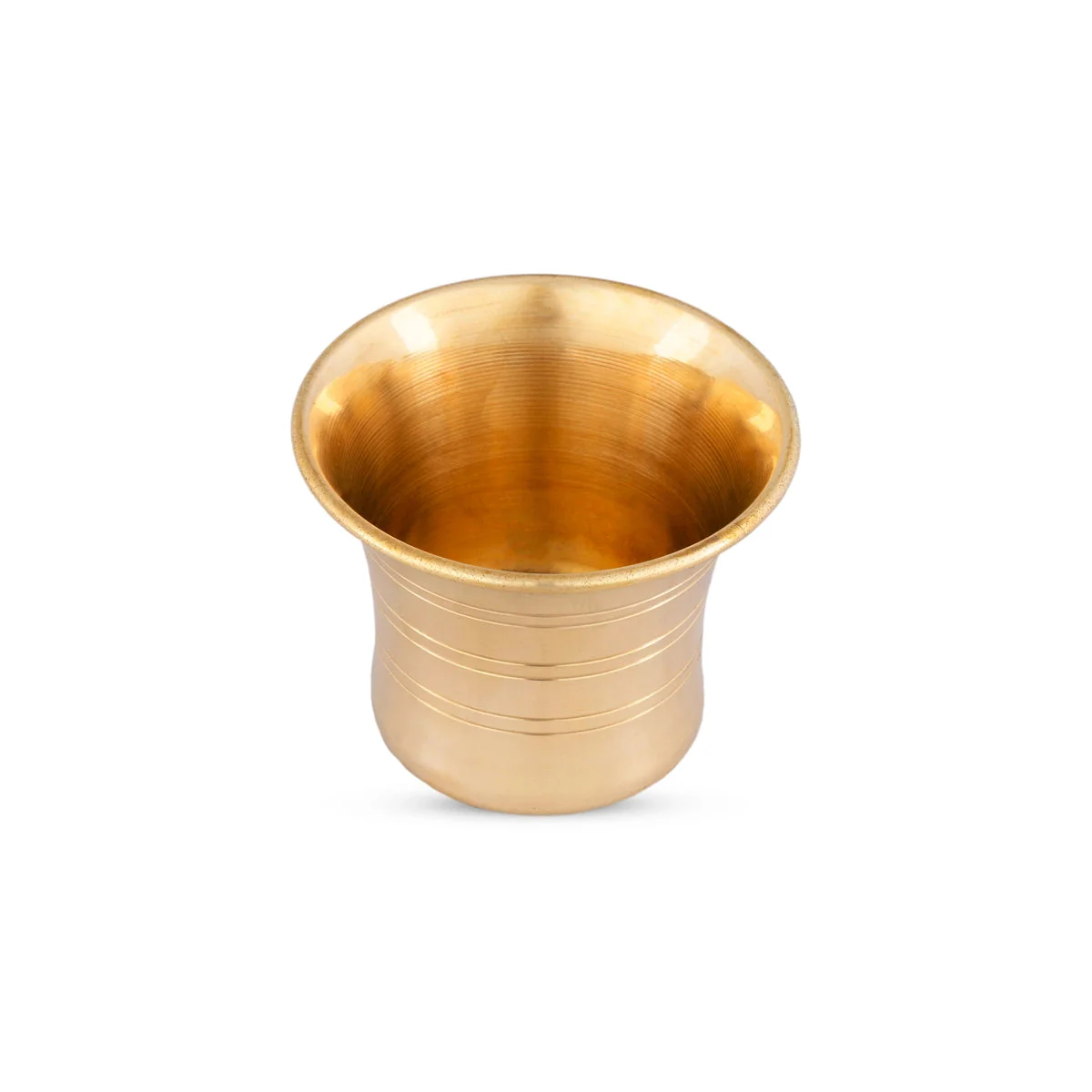 Brass Panchapatra - 2 x 2.5 Inches | Pancha Patra/ Panch Patra/ Panchapatram for Pooja/ 40 Gms Approx - Image 2