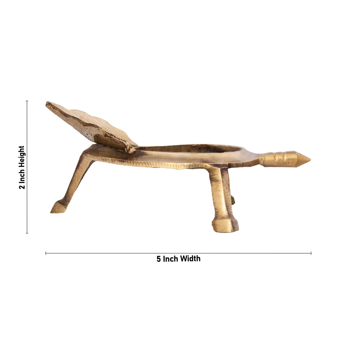 Shankh Stand - 2 x 5 Inches | Brass Shankh Holder/ Shankh Rakhne Ka Stand for Pooja - Image 6