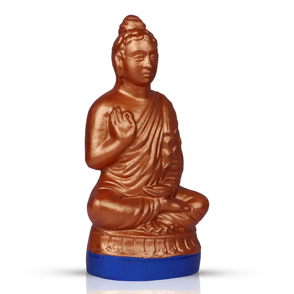 Buddha Clay Golu Bommai - 10 x 5.5 Inches | Giri Golu Doll/ Navaratri Golu Bomma/Gombe/Bommai - Image 4
