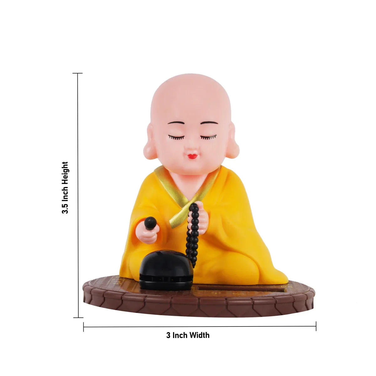 Buddha Statue - 3.5 x 3 Inches | Buddha Murti/ Buthar Statue for Car - Image 19