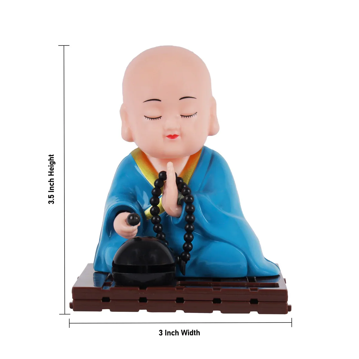 Buddha Statue - 3.5 x 3 Inches | Buddha Murti/ Buthar Statue for Car - Image 20