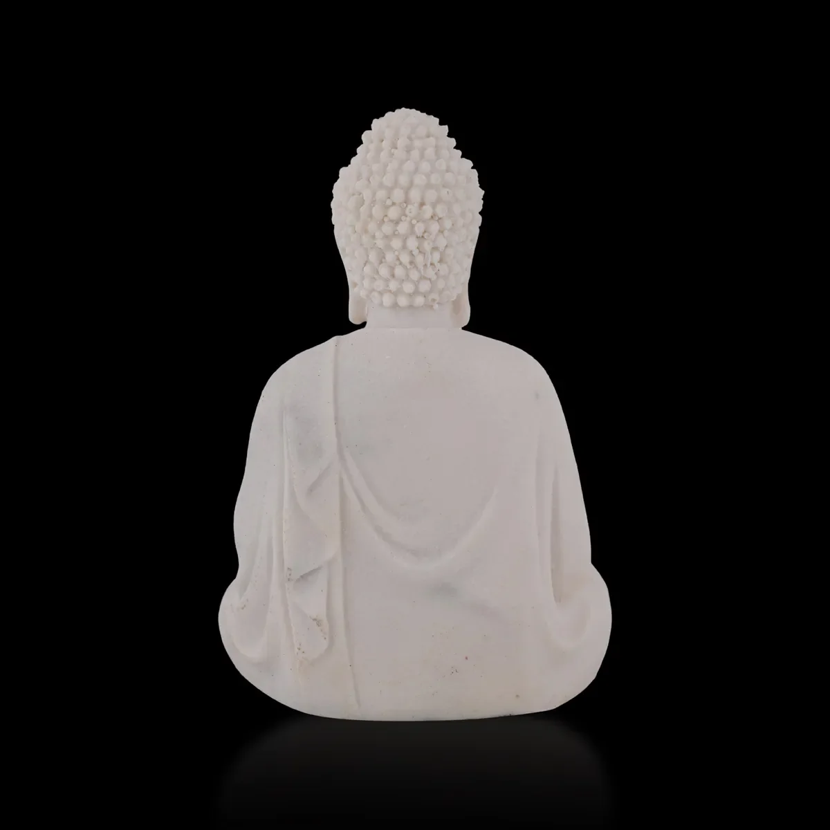 Buddha Statue Sitting On Base - 5 X 3.5 Inches | Resin Statue/ Buddha Idol/ Buddha Murti For Home & Worship - Image 5