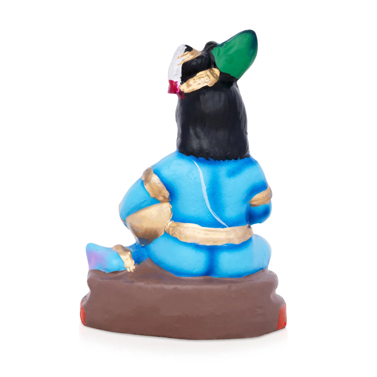Butter Krishna Clay Golu Bommai - 6 x 4 Inches | Giri Golu Doll/ Navaratri Golu Bomma/Gombe/Bommai - Image 5