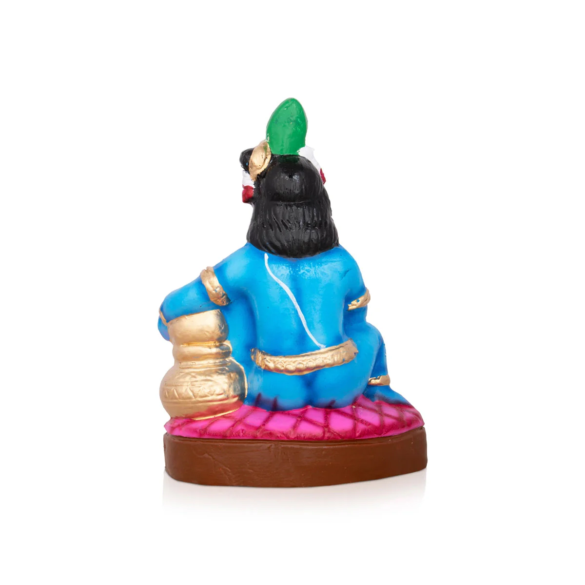 Butter Krishna Clay Golu Bommai - 9 x 6 Inches | Giri Golu Doll/ Navaratri Golu Bomma/Gombe/Bommai - Image 5