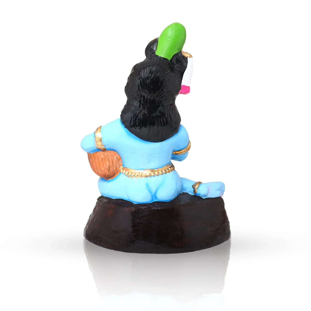 Butter Krishna Clay Golu Bommai - 12 x 8.25 Inches | Giri Golu Doll/ Navaratri Golu Bomma/Gombe/Bommai - Image 4