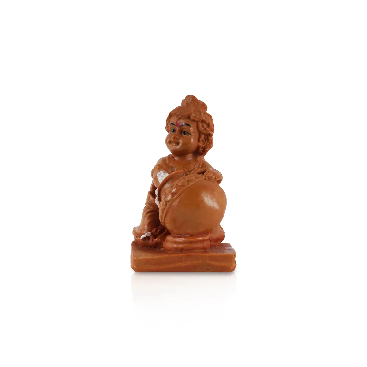 Butter Krishna Idol - 3.5 x 3 Inches | Krishnan Statue for Home Decor - Image 10