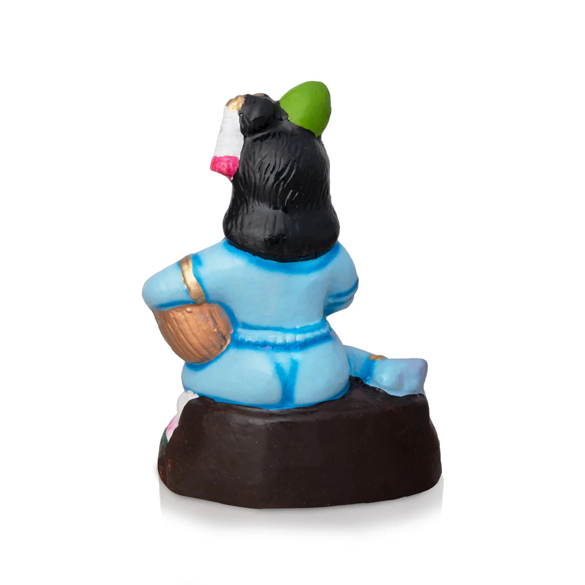 Butter Krishna Clay Golu Bommai - 9 x 6 Inches | Giri Golu Doll/ Navaratri Golu Bomma/Gombe/Bommai - Image 5