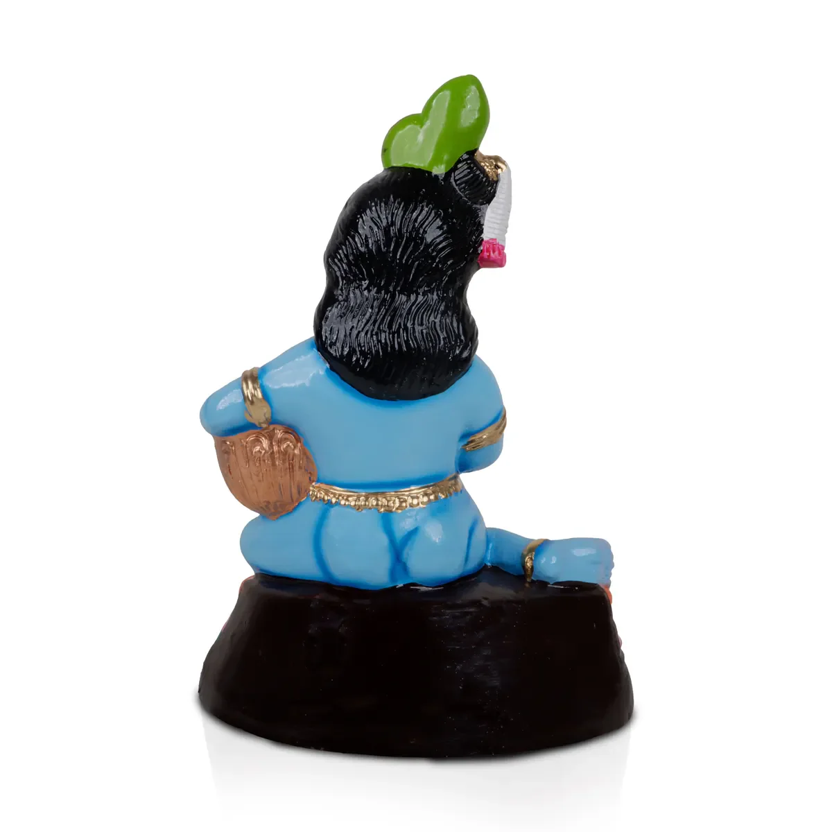 Butter Krishna Idol Paper Mache Golu Bommai - 13 x 9 Inches | Giri Golu Doll/Navaratri Golu Bomma/Gombe/Bommai - Image 4