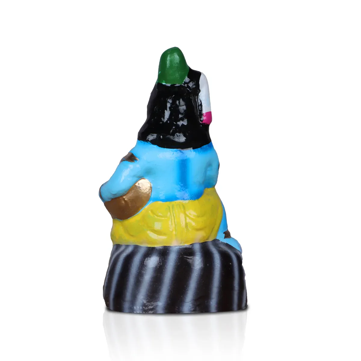 Butter Krishna Statue Clay Golu Bommai - 6 x 3 Inches | Giri Golu Doll/ Navaratri Golu Bomma/ Bommai/ Gombe - Image 4