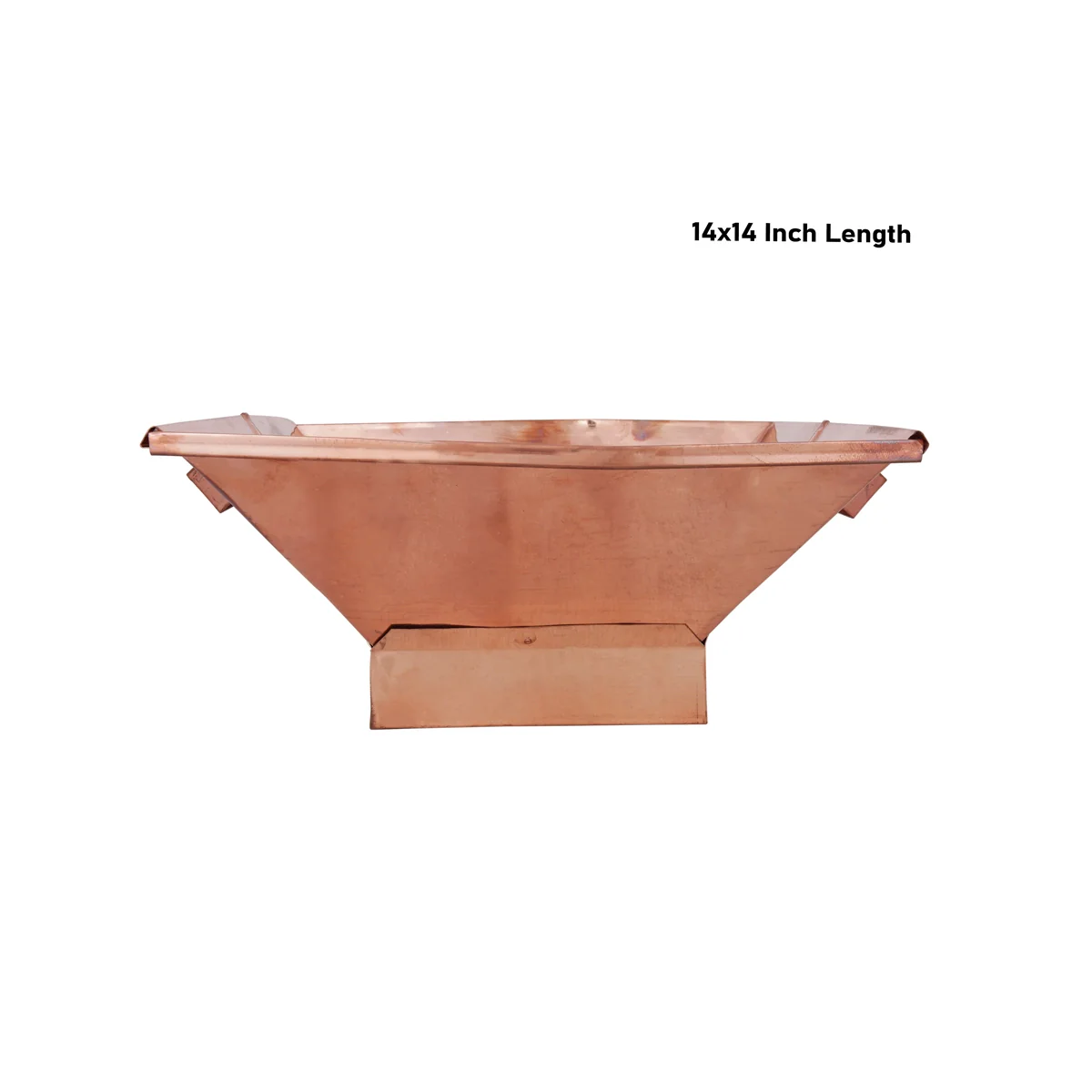 Havan Kund With Stand - 14 x 14 Inches | Agnihotra With Handle/ Copper Hawan Kund for Pooja/ 1.280 Kgs Approx - Image 4